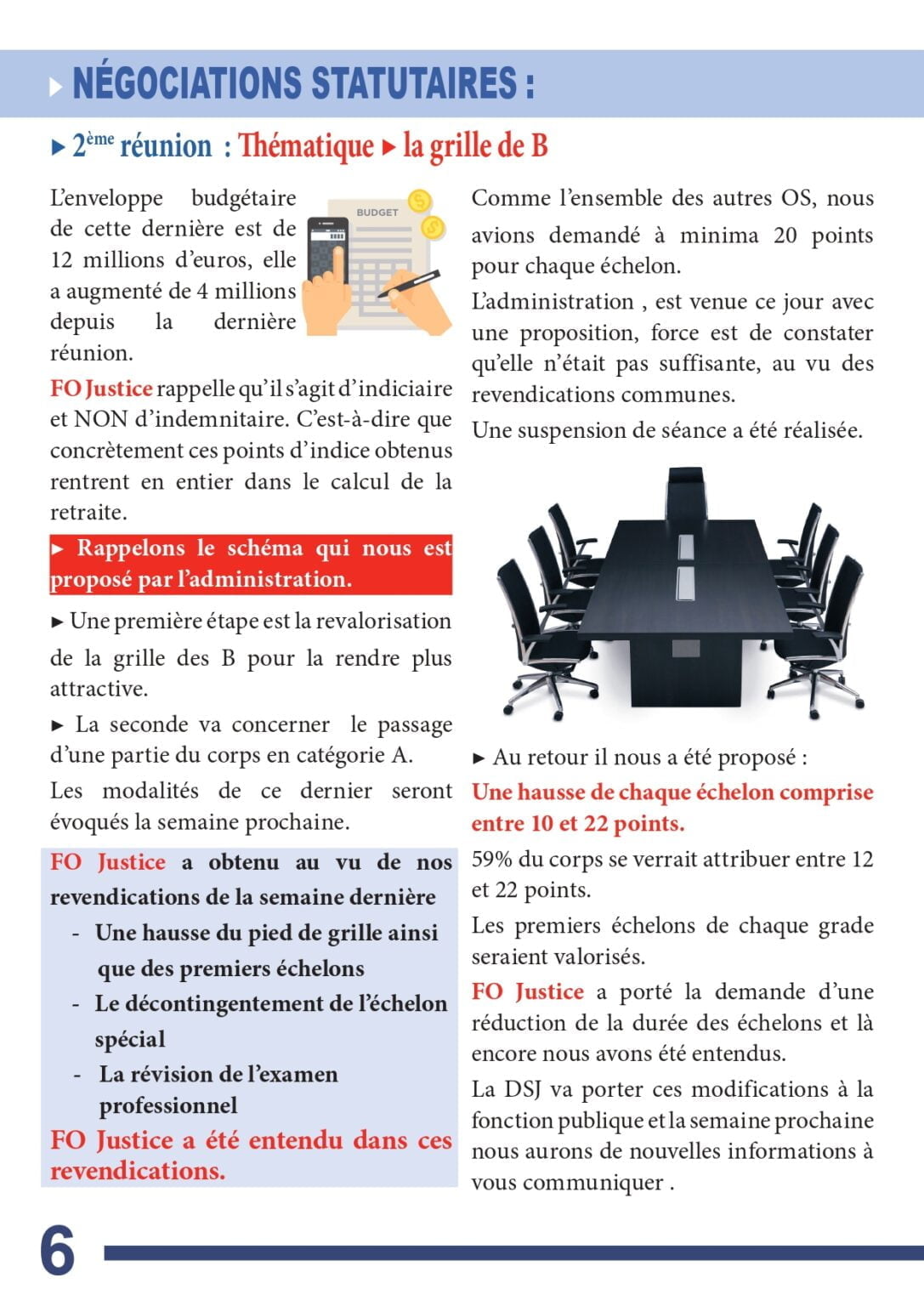 Sdghf SDGF - inFO - Négociations statutaires ! - Syndicat FO Justice