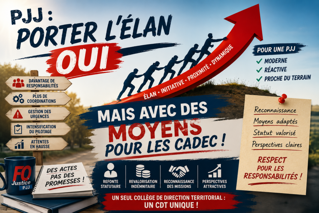 PJJ : Porter l’élan OUI mais avec des moyens pour les CADEC !
