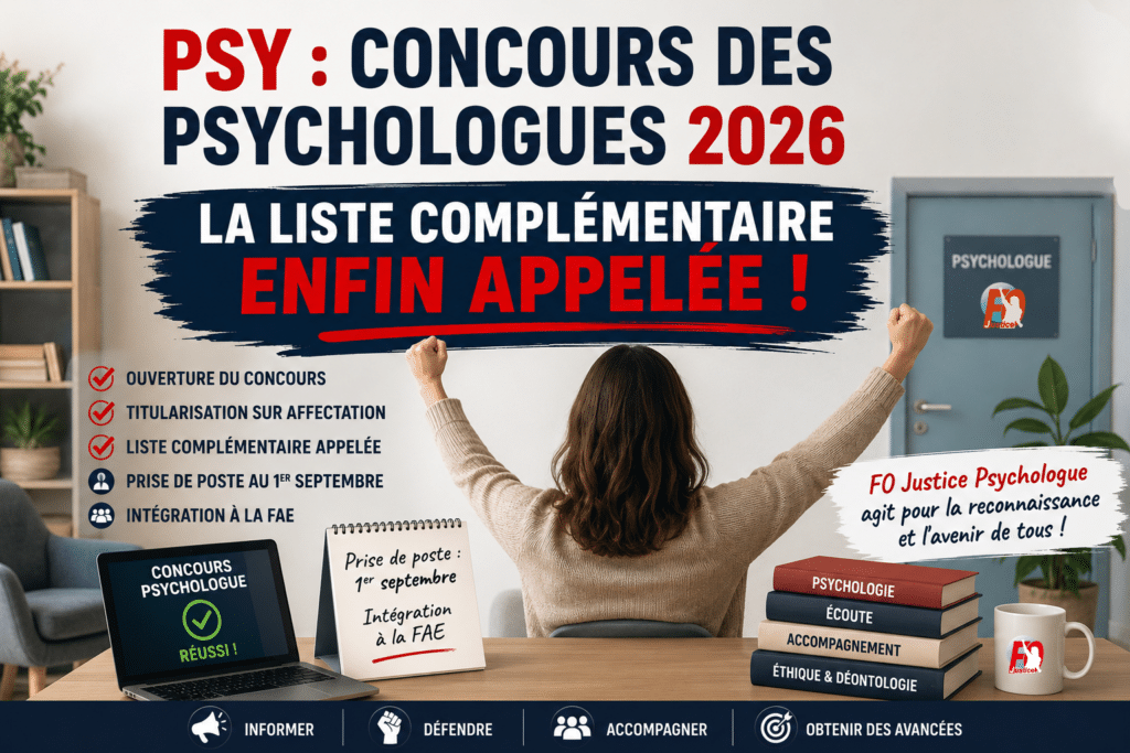 PSY : Concours des Psychologues 2026 – La liste Complémentaire Enfin Appelée !