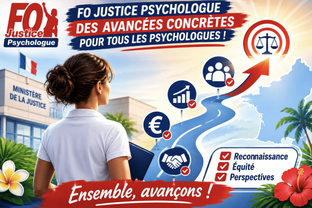 Des avancées financières obtenues par FO Justice Psychologue