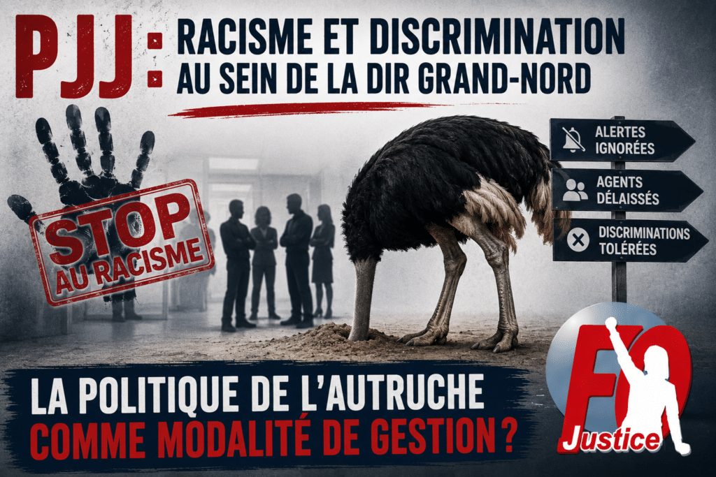PJJ : Racisme et Discrimination au sein de la DIR Grand-Nord – La Politique de l’Autruche comme Modalité de Gestion ?