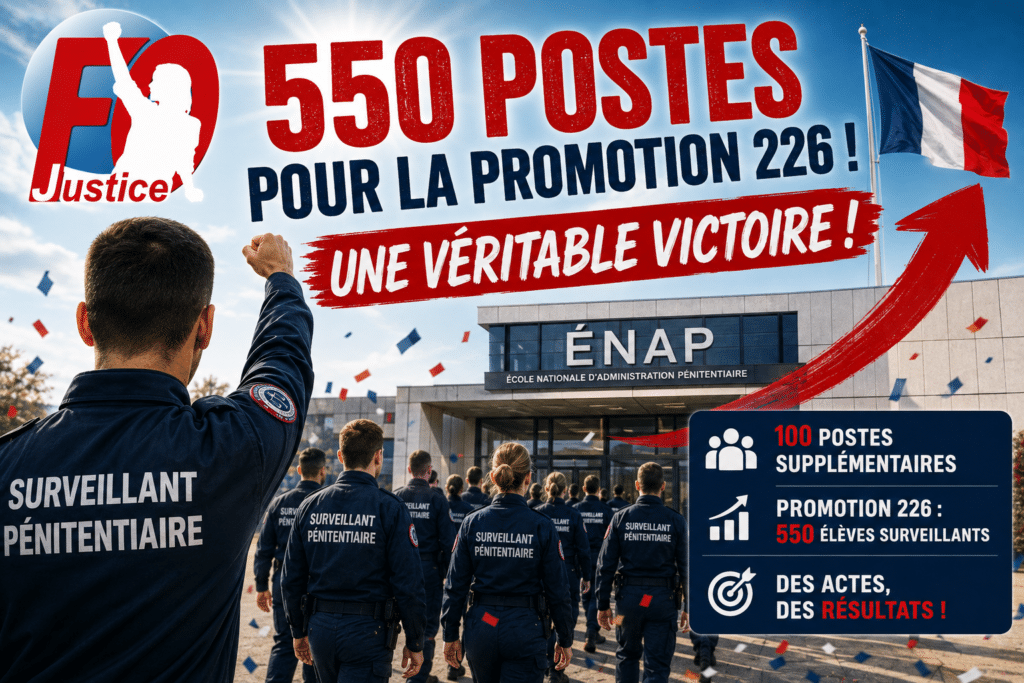 550 Postes pour la Promotion 226 ! Une Véritable Victoire !
