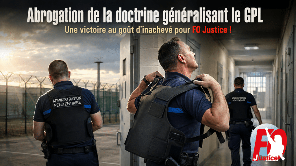 Abrogation de la doctrine généralisant le GPL, une Victoire au goût d’inachevé pour FO Justice !
