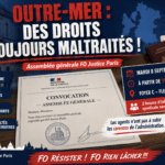 DI de Paris : Assemblée générale FO Justice Paris, foyer C – Fleury-Mérogis 8 septembre 2026
