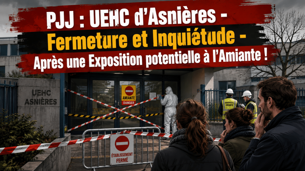 PJJ : UEHC d’Asnières – Fermeture et Inquiétude – Après une Exposition Potentielle à l’Amiante !