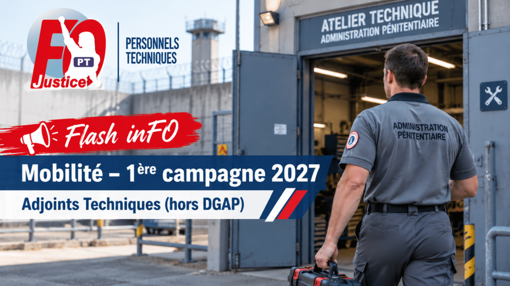 PT : Mobilité -1ère Campagne 2027 des Adjoints Techniques (Hors DGAP)