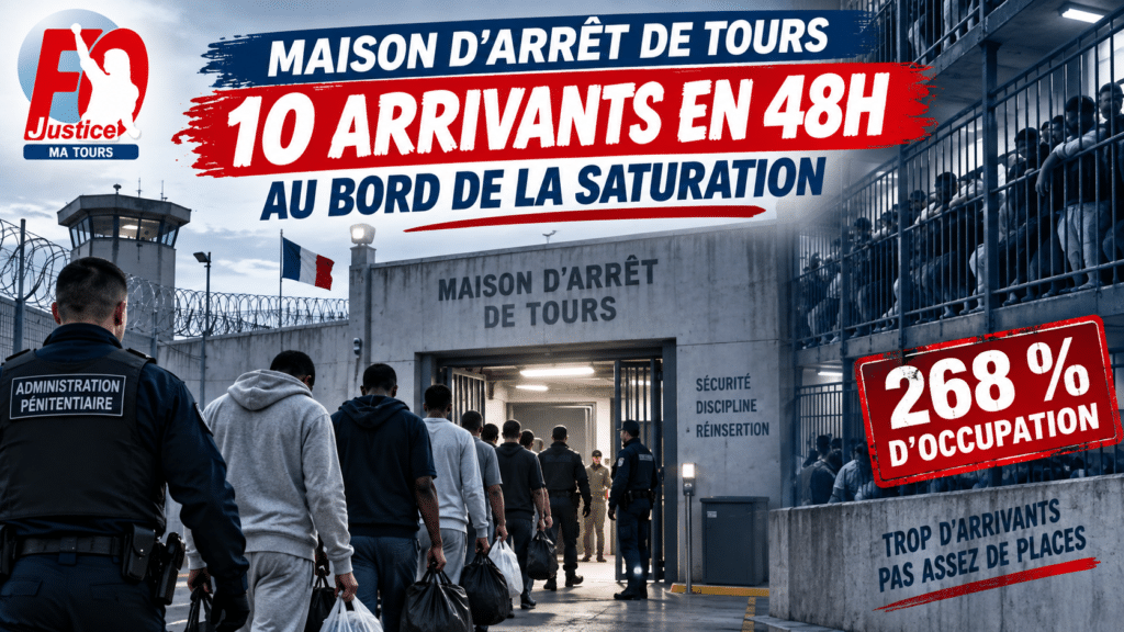 Prison de Tours : 10 Arrivants en 48H ! L’Administration Attend Quoi ?