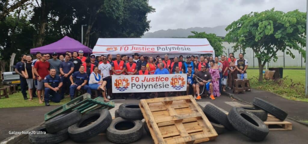 FO Justice Polynésie note de remerciement : Mauruuru Roa à toutes et à tous ! Mobilisation du 27 août 2026 – CD de Tatutu
