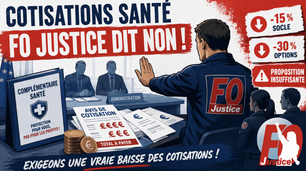 Complémentaire santé Intérial : FO Justice refuse des propositions honteuses !!!