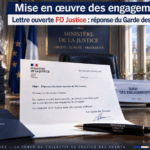 Mise en oeuvre des engagements lettre ouverte FO Justice : Réponse du Garde des Sceaux
