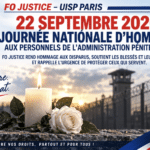DI de Paris : 22 septembre 2026 – Journée nationale d’hommage aux Personnels de l’Administration Pénitentiaire