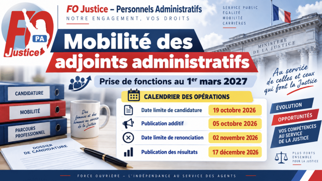 Campagne de mobilité : Adjoints Administratifs