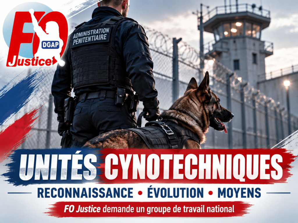 Situation des unités Cynotechniques Pénitentiaires : Lettre ouverte au Directeur Général de l’Administration Pénitentiaire