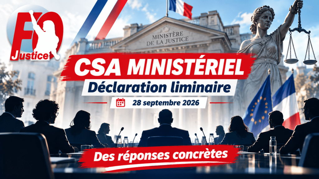 CSA – Ministériel : Déclaration Liminaire du 28 septembre 2026