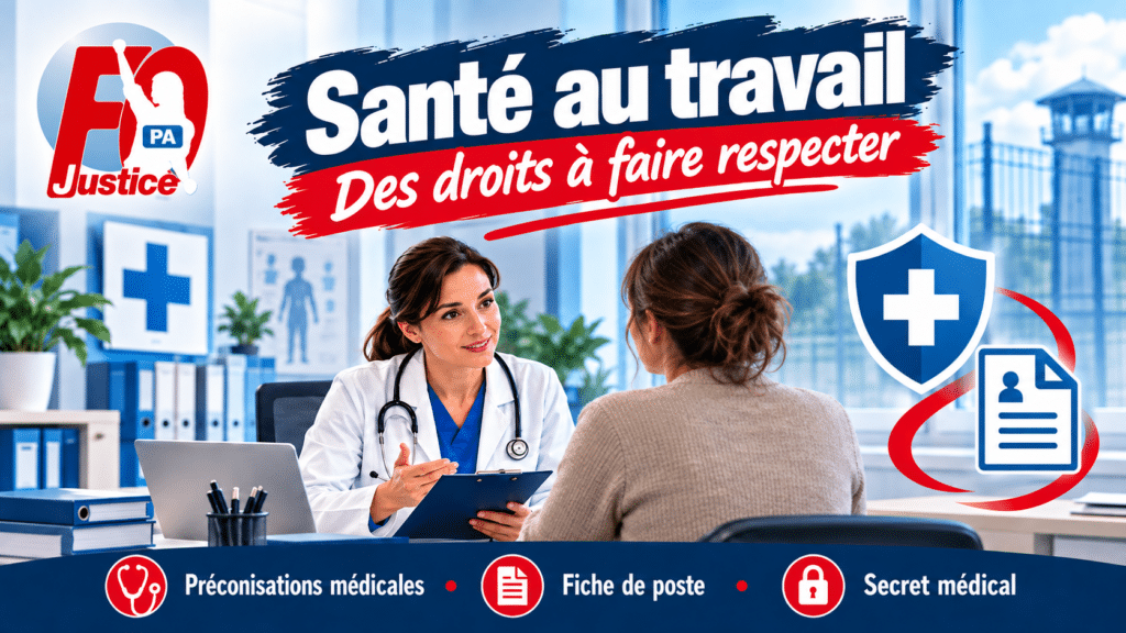Personnels Administratifs : Préconisations du Médecin du travail et fiche de poste. Santé au travail, des droits à faire respecter !