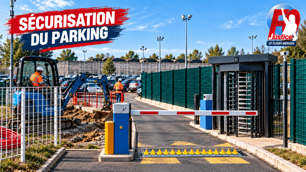 Prison de Fleury-Mérogis : Sécurisation du Parking des Personnels – Les Travaux Débutent !