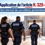 Application des dispositions de l’article R325-15 du Code général de la fonction publique au recrutement des surveillants pénitentiaires. Lettre Ouverte au Garde des Seaux, Gérald DARMANIN