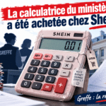 SDGF : La calculatrice du ministère a été achetée chez Shein !