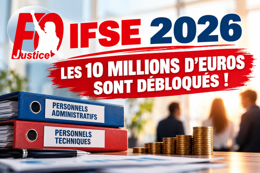 IFSE 2026 : FO Justice a Maintenu la Pression – Les 10 Millions d’Euros sont Débloqués !