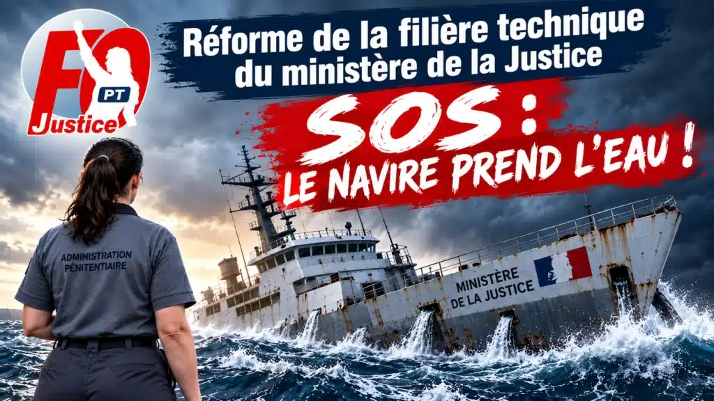 PT : Réforme de la Filière Technique du Ministère de la Justice – SOS, Le Navire Prend l’Eau !