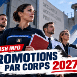 Nombre de promotions par corps : 2027