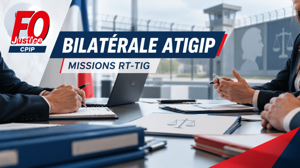Bilatérale avec l’ATIGIP : Point sur les groupes de travail évolution des missions des RT-TIG